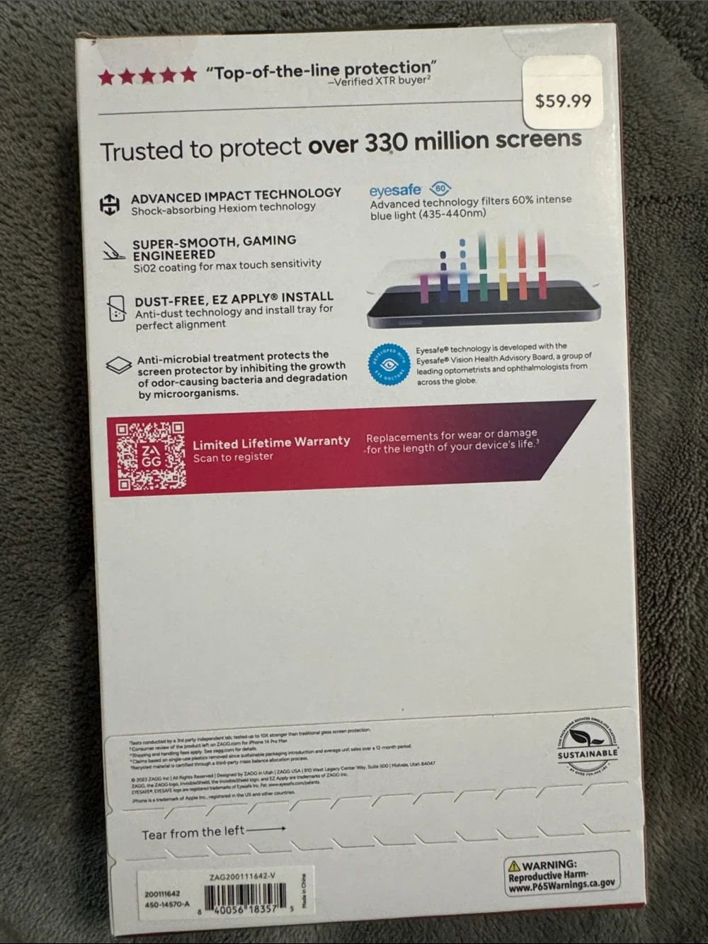 InvisibleShield XTR3 Screen Protector for iPhone 6.1
